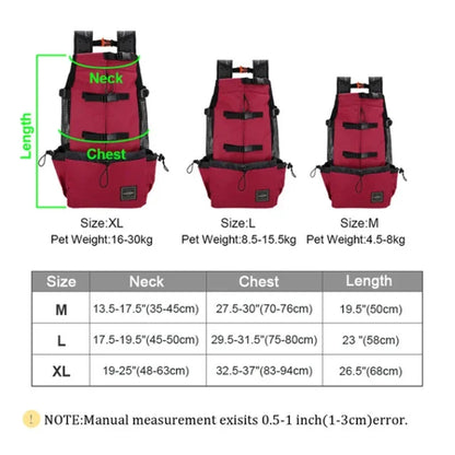 Breathable Pet Dog Carrier Bag for Large Dogs Golden Retriever Bulldog Backpack Adjustable Big Dog Travel Bags Pets Products