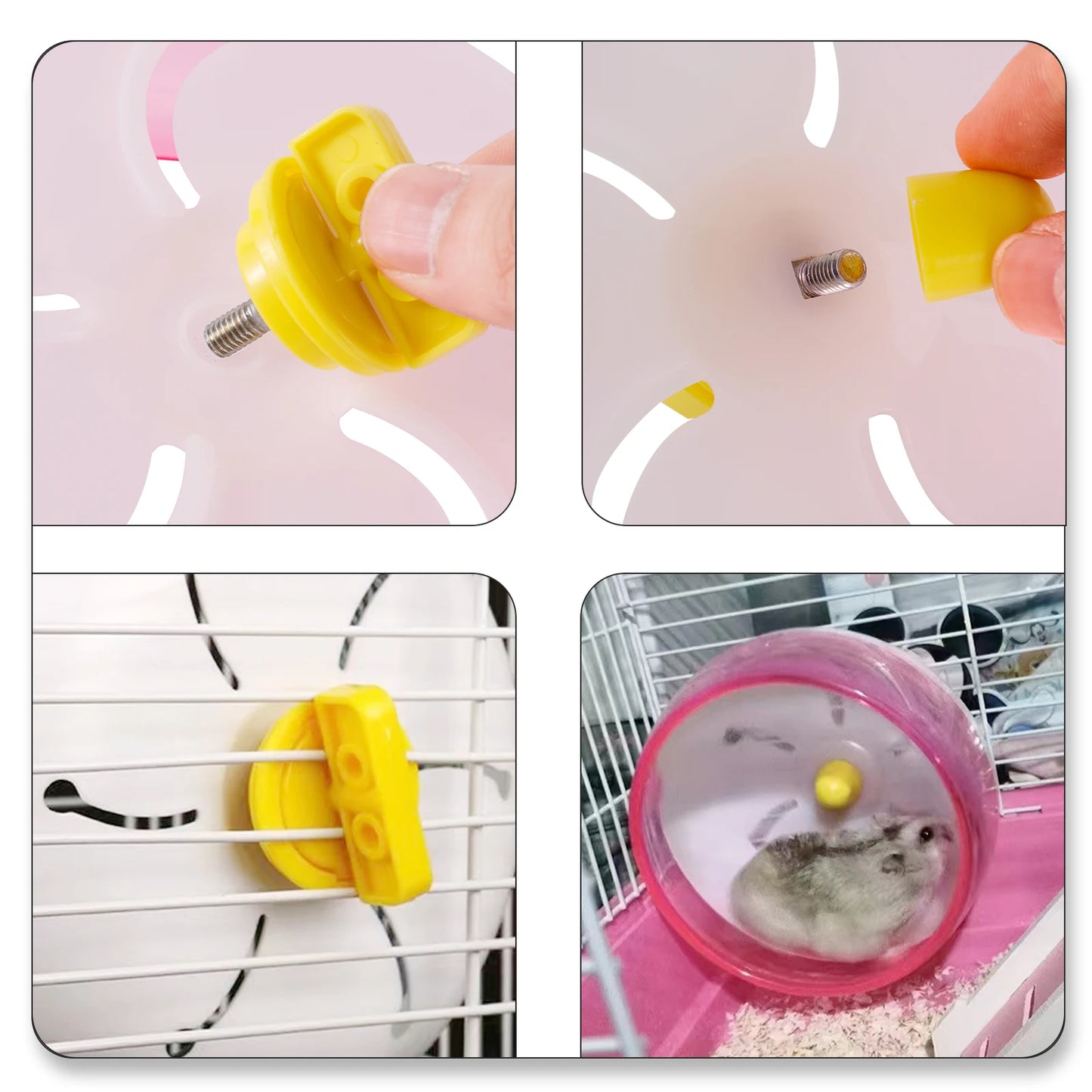 Hamster Running Disc Toy 3-Size Silent Small Pet Rotatory Jogging Wheel Small Pets Sports Wheel Toys Hamster Cage Accessories