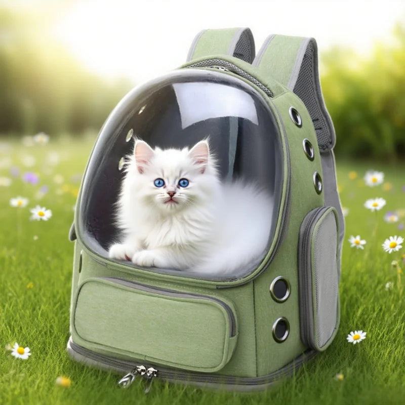 2025 Transparent Pet Carrier Backpack for Cats and Small Dogs Breathable Outdoor Shoulder Bag Travel Pet Supplies for Pets