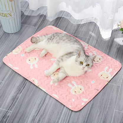 Moisture Proof Pet Dog Floor Mat Cooling Sofa Cushion Skin Friendly Cat Sleeping Mat Breathable Cooling Pet Bed Mat