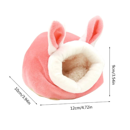 Hamster House Guinea Pigs Nest Small Animal Sleeping Bed Winter Warm Velvet Bed Soft Accessories for Rodents/guinea Pigs