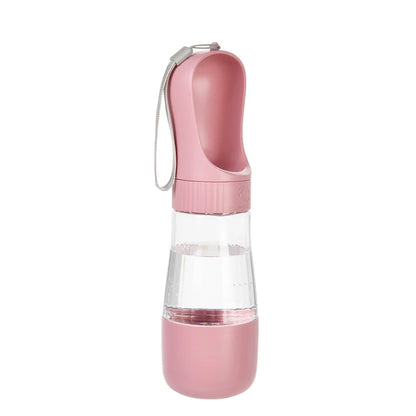 Portable Dog Water Bottle With Food Container Travel 2 in 1 Pet Water Dispenser For Small Large Dogs Cat Labrodor Drinking Bowls