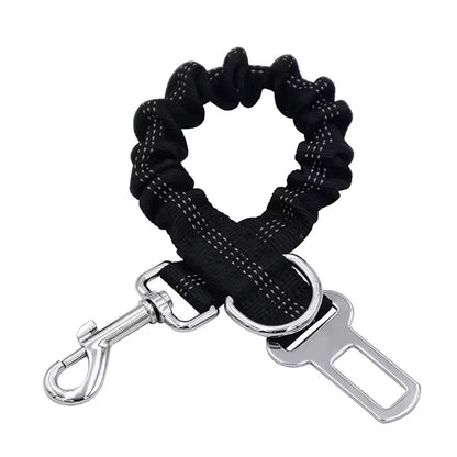 New hot pet supplies Car seat belt dog traction seat belt cushioned elastic safety rope traction leaf dog traction leaf