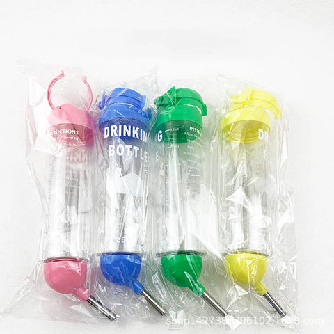 Hamster Drinker Hanging Water Bottle Dispenser for Guinea Pig Squirrel Rabbit Squirrel Rabbit Dog Drinking Head Pipe Fountain