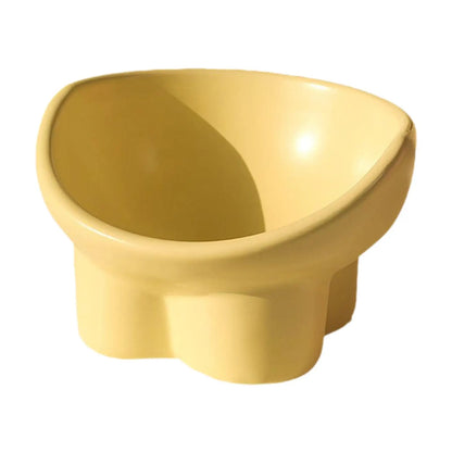 Raised Cat Bowl Small Dog Waterer Protect Pet's Spine Stable Durable Tilted Pet Feeder Kitten Water Bowl for Small Medium Dogs