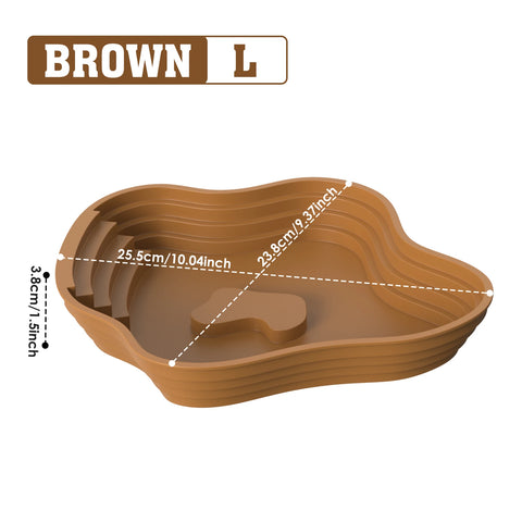Turtle bathing basin, frog bathing basin, can also be used as food bowl and water basin, suitable for reptiles and amphibians
