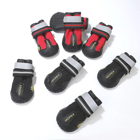 Reflective Dog Shoes Sneaker Waterproof Anti Skid Winter Dog Boots Footwear Socks Pet Shoes for Husky Medium Large dogs