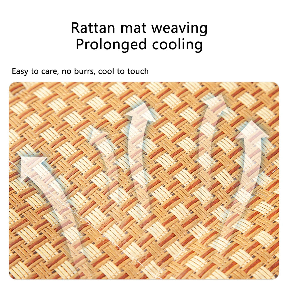 Pet Summer Mat Dog Cooling Sofa Breathable Pad Moistureproof Rattan Wear Cat Mat
