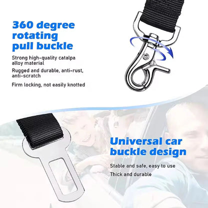 New hot pet supplies Car seat belt dog traction seat belt cushioned elastic safety rope traction leaf dog traction leaf