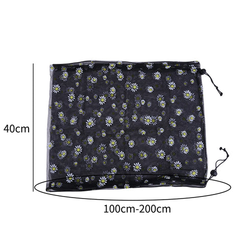Bird Cage Cover Dustproof Birdseed Net Seed Catcher Nylon Mesh Birdseed Net Guard For Bird Cage Stars /Solid Color