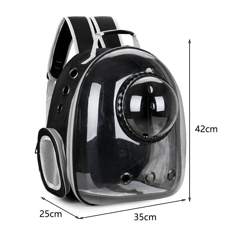 Premium Transparent Breathable Space Capsule Backpack Lightweight Portable Soft Carrier Bag for Dogs Travel Outdoor