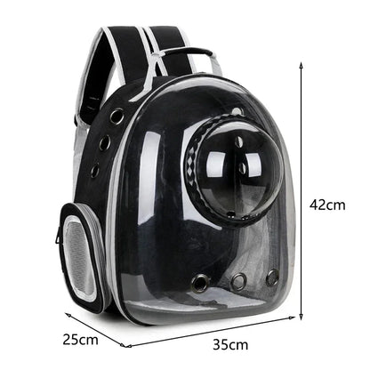 Premium Transparent Breathable Space Capsule Backpack Lightweight Portable Soft Carrier Bag for Dogs Travel Outdoor