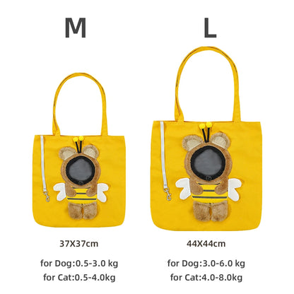 Cat Carrier Backpack Small Dogs Portable Pet Travel Bag Breathable Mesh Front Entry Bubble Window Pet Carrier Outdoor Hiking