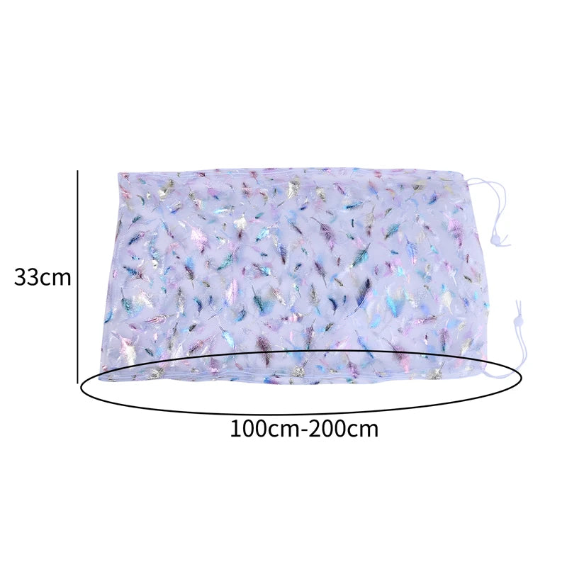 Bird Cage Cover Dustproof Birdseed Net Seed Catcher Nylon Mesh Birdseed Net Guard For Bird Cage Stars /Solid Color