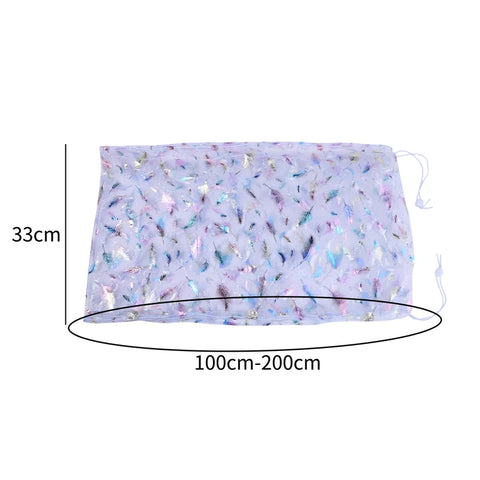 Bird Cage Cover Dustproof Birdseed Net Seed Catcher Nylon Mesh Birdseed Net Guard For Bird Cage Stars /Solid Color