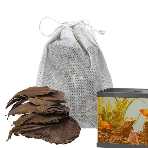 Aquarium Almond Leaves Catappa Leaves Aquarium Betta Fish Leaves Shrimp Fish Tank Accessories Creates Rainforest Environment