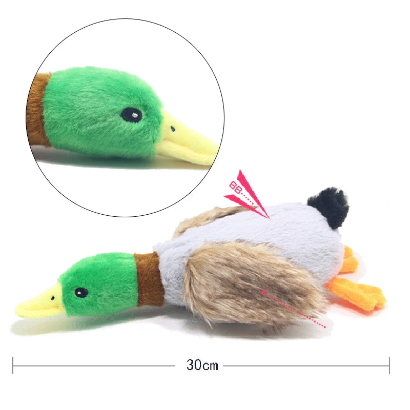 Cute Plush Duck Dogs Squeak Toys Funny Play Intereactive Chew Toy for Small Medium Dog Suplipes Accessories