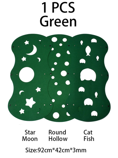 Splicing Cat Toy Felt Pom Nest Deformable Kitten Tunnel Collapsible Tube House Tunnel Interactive Pet Pusscat Security Sense