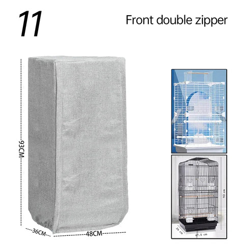 Bird Cage Cover Sunshade Breathable and Splashproof Large Bird Cage Cover Parrot Cage Shading Protective Products Bird Supplies