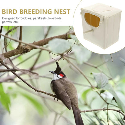 2 Pcs Bird Breeding Box Case Cage Nesting Pet Supplies Sleeping House Incubator Hanging