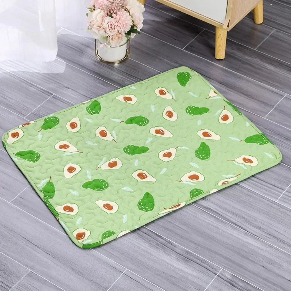 Summer Mat Pet Cooling Ice Blanket Mat Moisture Proof Dog Floor Sofa Cushion Skin Friendly Cat Sleep Breathable Pet Bed Covers
