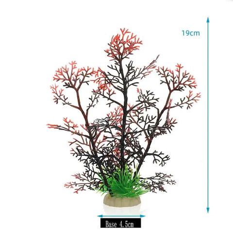 Artificial Aquarium Plants Decoration Fish Tank Water Plant Grass Ornament Plastic Underwater Aquatic Water Weeds Viewing Decor
