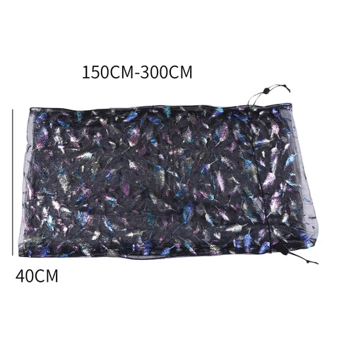 Bird Cage Cover Dustproof Birdseed Net Seed Catcher Nylon Mesh Birdseed Net Guard For Bird Cage Stars /Solid Color