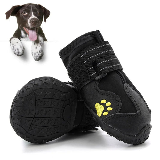 Dog Shoes for Large Dogs Medium Dog Boots & Paw Protectors for Winter Snowy Day Summer Hot Pavement Waterproof Anti Slip Sole