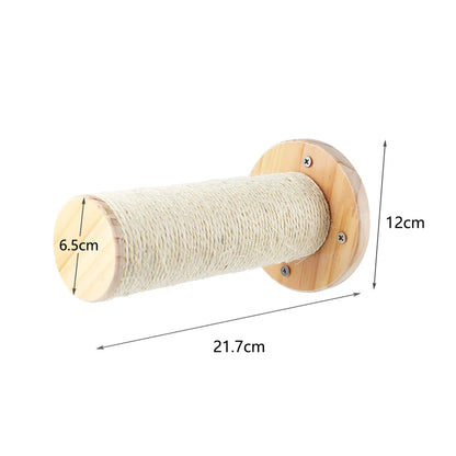 Wall Mounted Cat Climbing Shelf Steps Wall Furniture Stairway With Sisal Rope Scratching Post Tree for Cats Kitten Sleeping