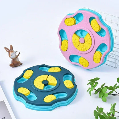 Dog Puzzle Toys Slow Feeder Interactive IQ Booster Food Dispenser for Puppies – Non-Slip Bowl Training Game for Dogs