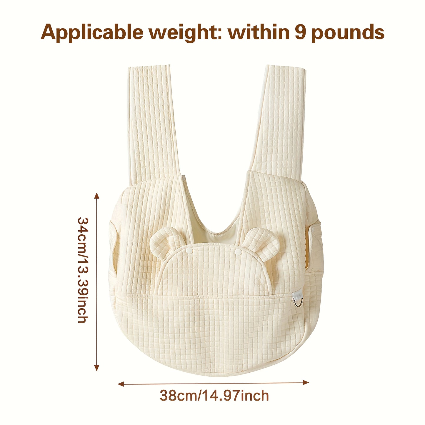 Adjustable Pet Backpack Dog Travel Bag Suitable Safety Belt with Removable Bottom Cat Bag Dog Shoulder for Travel Hiking Outdoor