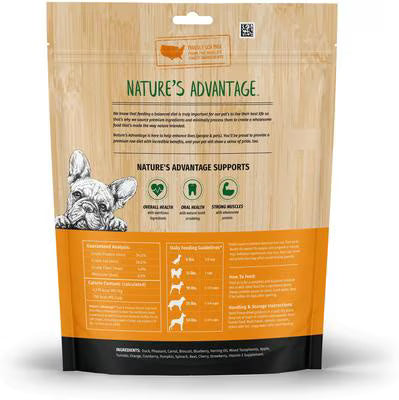 Nature's Advantage Duck & Pheasant Mini Nibs Grain-Free Freeze-Dried Raw Dog Food, 14-oz bag